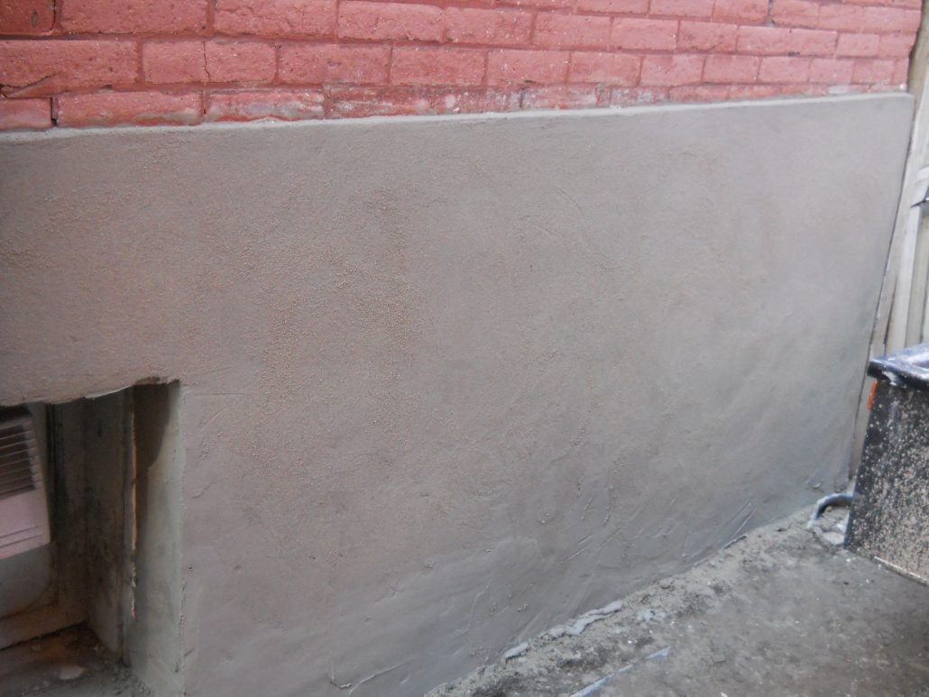 Foundation parging Ottawa - project 9