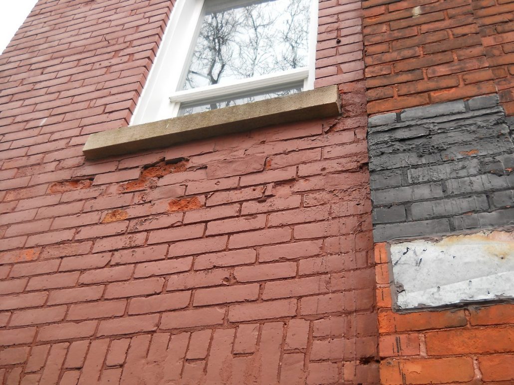 Spalling brick repair Ottawa - project 33